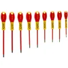 Image de Stanley 0-62-573 Jeu de Tournevis Fatmax Fabriqué en France - Isolés - Acier chromé - Anticorrosion - Sablage de l'Empreinte - Poignée Soft grip - mallette Robuste et Compacte - 10 Pièces Jaune