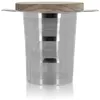 Image de INFUSEUR À THÉ LUKE EN INOX RETRACTABLE ET COUVERCLE EN ACACIA