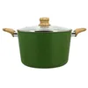 Image de FAITOUT OLIVE 24CM EN ALUMINIUM INDUCTION AVEC COUVERCLE EN VERRE