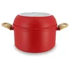 Image de MENASTYL - Batterie de Cuisine Empilable - Gamme The Super Ball - 98% d'Aluminium Recyclé - Compact - Revêtement Céramique Antiadhésif - Tous Feux dont Induction - Couleur Magenta - 8 Pièces