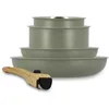 Image de MENASTYL - Set 5 pièces easynox en acier inoxydable et aluminium bleu vert - 6021015