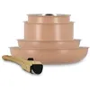 Image de MENASTYL - Set 5 pièces easynox en acier inoxydable et aluminium corail - 6021016