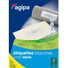 Image de Agipa 100805 Lot de 2000 Etiquettes multi usage coins droits Pose-Express 105 x 148,5 mm Blanc