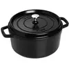 Image de STAUB Plat à rôtir rond en fonte Noir 24 cm 3,8 l