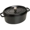 Image de STAUB Cocotte en Fonte, Ovale, Ø 33 cm, 6,7 L, Noir Mat