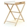 Image de AT4 - Table à langer pliante ESSENTIEL Hêtre verni | Dimensions ouverte (L x l x H) : 78 x 58 x 90,5 cm | Dimensions pliée (L x l x H) : 58 x 11,5 x 111,5 cm | Matelas PVC inclus