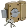 Image de City - Verrou de securite ou de surete city-coloris laiton varie - Type.Bouton - Cyl. ext. mm.45 -