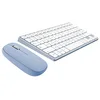 Image de T’NB Clavier et Souris sans Fil Bluetooth, Clavier Aluminium, Design Coloré, Rechargeable Haute Autonomie, Souris Silencieuse, Compatible Windows   Bleu