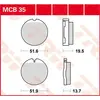 Image de Trw Plaquettes De Frein Avant Allround Organic Standard Honda Cb 250 G 76