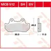 Image de Trw Plaquettes De Frein Allround Organic Standard Honda Cb 1100 F Super Bol D´or 83