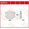 Image de Trw Plaquettes De Frein Allround Organic Standard Honda Cb 750 F Bol Dor 81