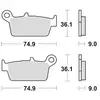 Image de Trw Plaquettes De Frein Organiques Mcb 665