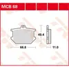 Image de Trw Plaquettes De Frein Avant Allround Organic Standard Yamaha Sr 500 81