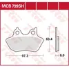 Image de Trw Plaquettes De Frein Arrière Frittées Performance Street & Road Tracks Harley Davidson Flhr 1584 Road King 07