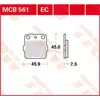Image de Trw Plaquettes De Frein Arrière Organiques Allround Kawasaki Z 125 Pro 17