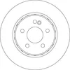 Image de 2 disques de frein TRW Ø 300 mm Hauteur : 51,5 mm Épaisseur : 12 mm Diamètre du cercle de perçage : 112 mm plein