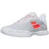 Image de Babolat Chaussures de padel pour adultes Jet Tere Clay 42832 Blanc Chaussures de sport pour femme, Orange/blanc, 40 EU