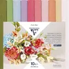 Image de Clairefontaine 995000C - 10 Rouleaux de Papier Crépon Fleuriste - Format 25x100cm - Elasticité 250% - Grammage 160g - Fleurs en Papier - Couleurs Non-Dégorgeantes - Assortiment de 10 Couleurs Pastels