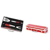 Image de LE MARQUIER - Mallette 3 ustensiles rouge (pince, spatule et fourchette)