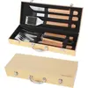 Image de Ustensile barbecue LE MARQUIER MALETTE 6 USTENSILES BAMBOU