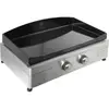 Image de Plancha électrique LE MARQUIER Signature Electrica 260 Inox 2 brûleurs à poser, 60x40 cm