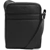 Image de Le Tanneur, Petite Sacoche bandoulière, Sac en Cuir Grainé, Charles, Homme, Sac Porté Épaule Croisé, Bandoulière Ajustable, Besace pour Le Voyage, Ville, Travail, Randonnée, Loisir, Noir