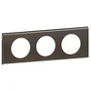 Image de Legrand - Plaque de finition Céliane - Matière Black Nickel - 3 postes