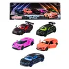 Image de Majorette - SL Light Racer Giftpack - Coffret 5 Véhicules - Voitures Miniatures en Métal - Couleurs Néon - Echelle 1/64ème - 212053179