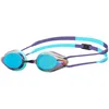 Image de ARENA Tracks Lunettes de natation unisexes pour adulte - Pour nageurs de compétition - Approuvées par la FINA - Verres miroir anti-buée - Turquoise/Future Dusk/Water