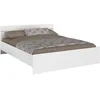 Image de Parisot Lit Adulte Boston 160x200 - Décor Blanc - Fabriqué en France