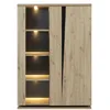 Image de GAMI Armoire vitrée Split 2 Portes, Meuble chêne Artisan