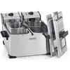 Image de Kitchen chef - friteuse double 2x3.5l 4000w inox - kcpfr70x