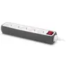 Image de Multiprise ESSENTIELB Silicone Gris 5 X 16A avec interrupteur