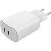 Image de Chargeur ESSENTIELB 2x20W charge rapide 2 USB-C Blanc