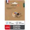Image de Cartouche d'encre ESSENTIELB Pack Compatible C540/C541 XL (Noir + 3 Couleurs Haute Capacité)