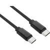 Image de Câble USB C ADEQWAT vers USB-C 2M Noir compatible iPhone 17 16 15 Pro Max et Samsung Galaxy S25 S24 Ultra