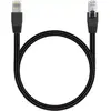 Image de Câble Ethernet ADEQWAT 1M Droit CAT8 noir