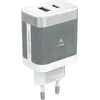 Image de Chargeur ADEQWAT 45W PowerDelivery USB + USB-C Blanc