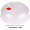 Image de Cloche anti-projections ESSENTIELB pour micro-ondes 25cm