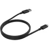 Image de Câble de charge LISTO USB-A vers USB-C 1M Noir