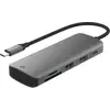 Image de Hub USB C ESSENTIELB 7 en 1 2 USB-A + 3 USB-C + 2 ports SD