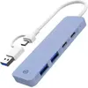 Image de Hub USB C ESSENTIELB 4 en 1 USB C Violet - Vr