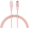 Image de Câble USB C ESSENTIELB vers USB-C 1m rose métallisé