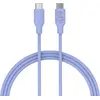 Image de Câble USB C ESSENTIELB vers USB-C 1m violet métallisé