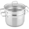 Image de Cuit pâtes ESSENTIELB 24cm Inox avec couvercle