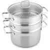 Image de Essentielb - Cuiseur Vapeur  24cm Inox Avec Couvercle
