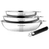 Image de Batterie de cuisine ARTHUR MARTIN 3 poeles poignee amovible