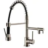 Image de Mitigeur d'Evier Chef Double Sortie Inox Brossé OASIS by Eurosanit, Salle de Bain