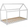 Image de PANDA Lit Cabane 90x190cm, blanc