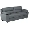 Image de Vente-unique - Canapé fixe 3 places Manoa - tissu - gris anthracite